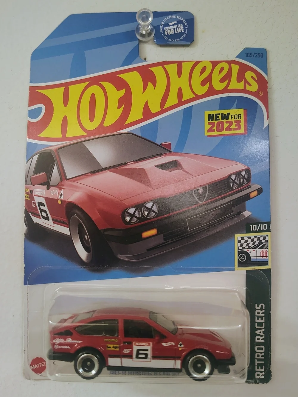Alfa Romeo GTV6 3.0 Hot Wheels 2023 Retro Racers 10/10 Red Diecast